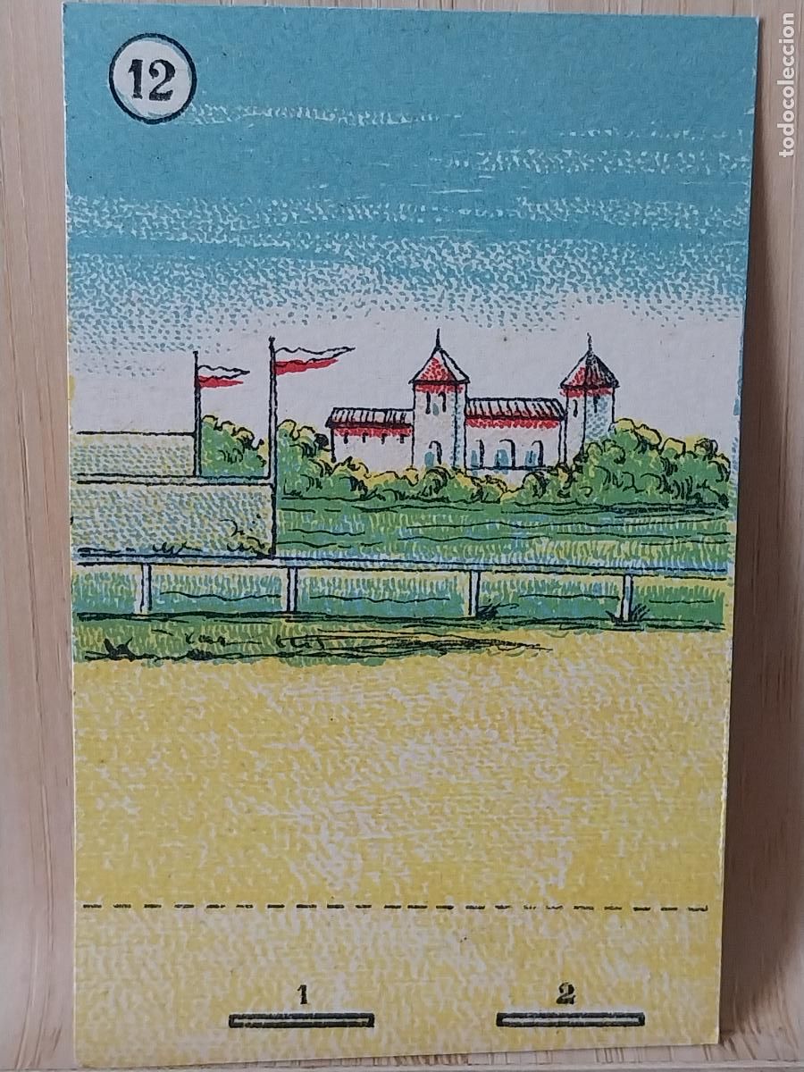 Coleccionismo Cromos antiguos: CROMO DIORAMA NUMERO 12 FONDO PAISAJE PARA 2 FIGURAS PAPEL 9.5X5.5CMS