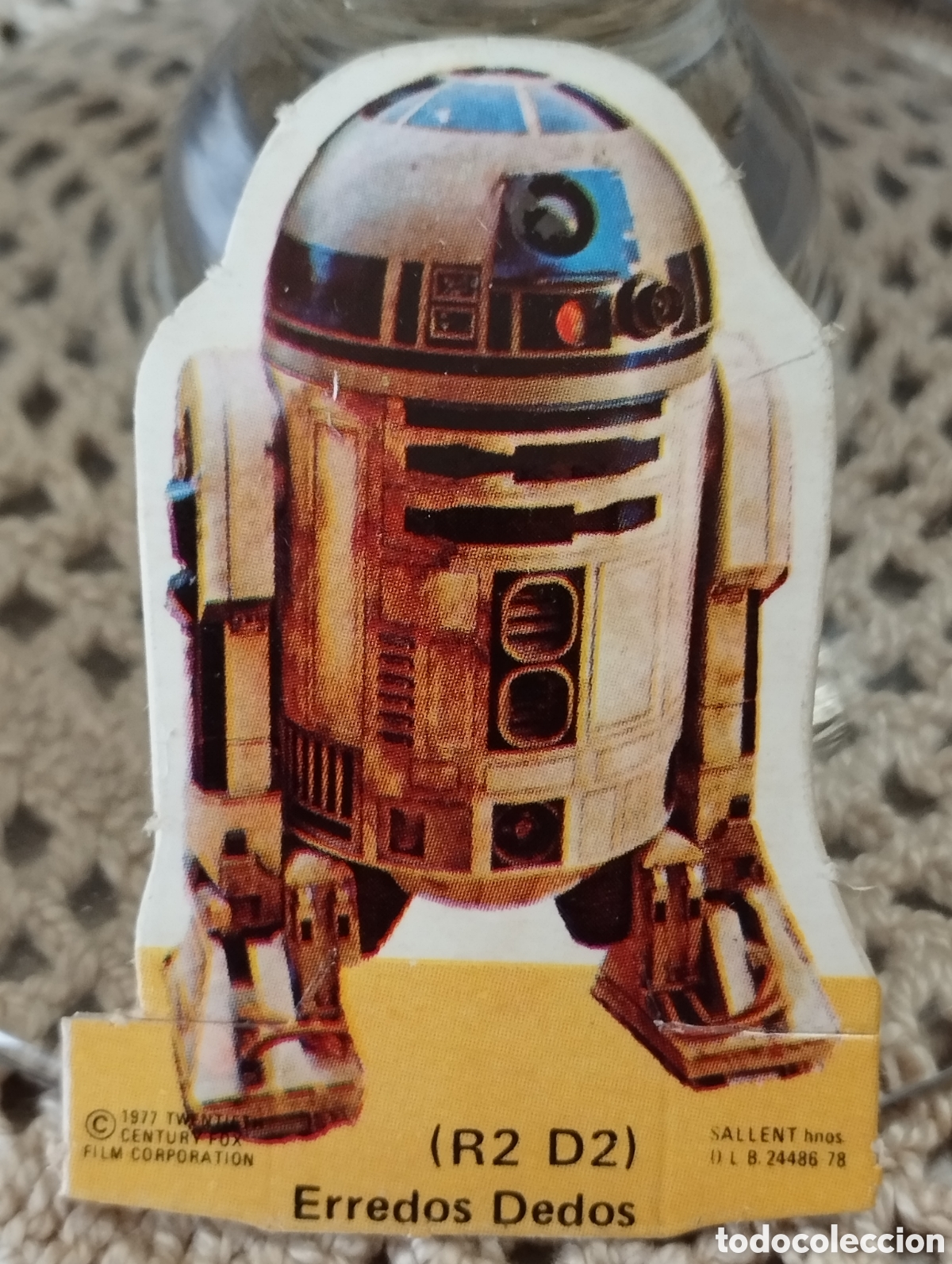 Coleccionismo Cromos antiguos: CROMO TROQUELADO PHOSKITOS START WARS LA GUERRA DE LAS GALAXIAS ERREDOS DEDOS