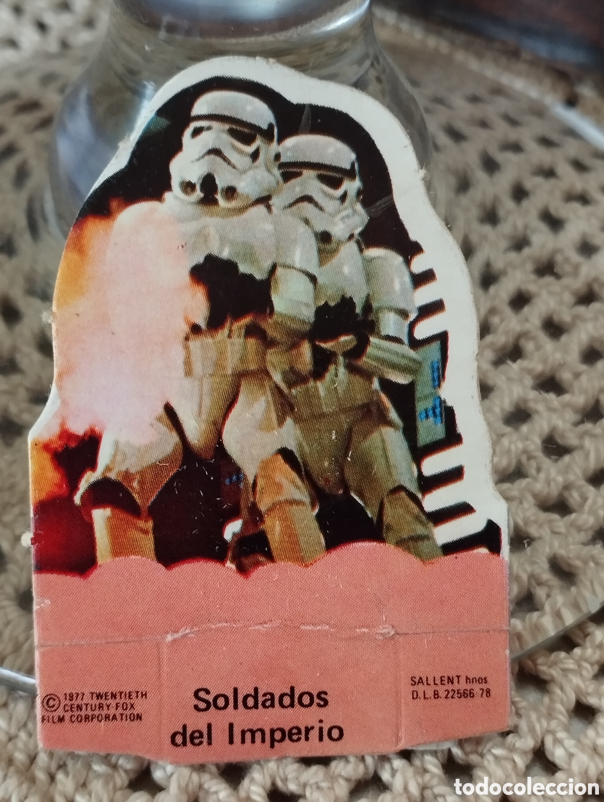 Coleccionismo Cromos antiguos: CROMO TROQUELADO PHOSKITOS START WARS LA GUERRA DE LAS GALAXIAS SOLDADOS DEL IMPERIO