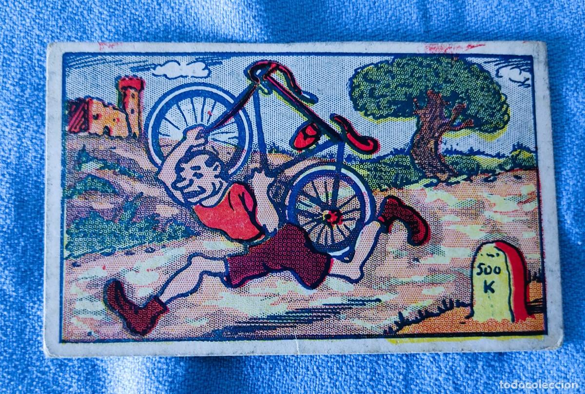 Coleccionismo Cromos antiguos: CROMO ANTIGUO ORIGINAL EL MUNDO AL REVES EDITORIAL GATO NEGRO