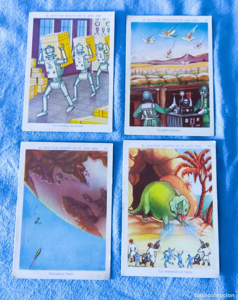 Colecionismo Cromos antigos: 4 CROMOS ANTIGUOS ORIGINALES EL DOCTOR FAUSTH EN EL A&Ntilde;O 2000 CHOCOLATES EVARISTO JUNCOSA PA&Ntilde;ELLA