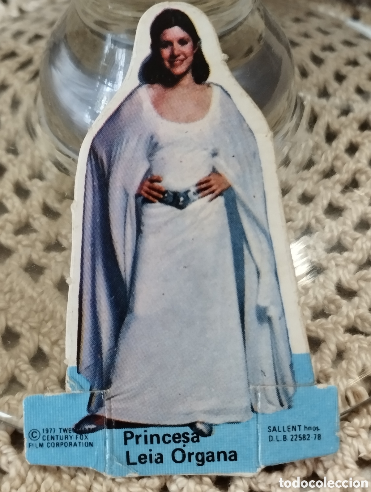 Coleccionismo Cromos antiguos: CROMO TROQUELADO PHOSKITOS START WARS LA GUERRA DE LAS GALAXIAS PRINCESA LEIA ORGANA