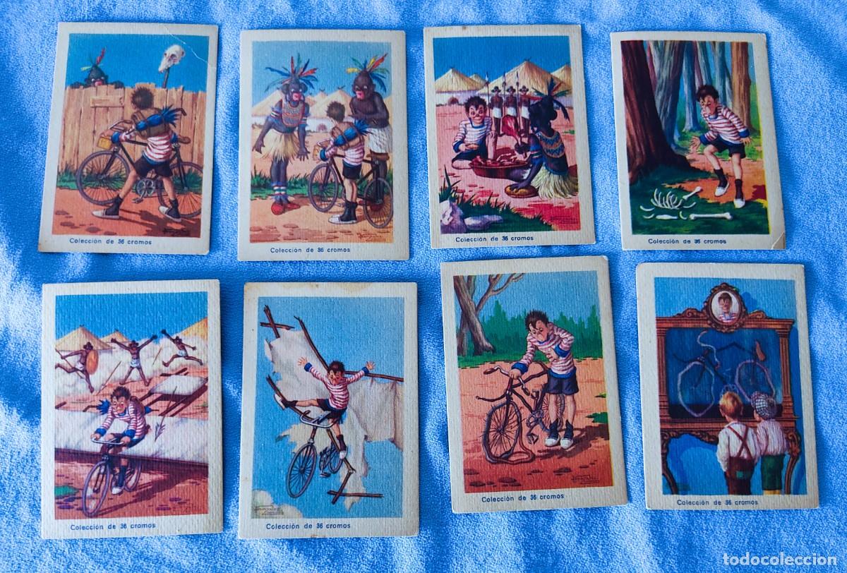 Coleccionismo Cromos antiguos: LOTE DE 8 CROMOS ANTIGUOS ORIGINALES LAS HAZA&Ntilde;AS DE PEDALITO DE XOCOLATES SEBASTIA PRAT