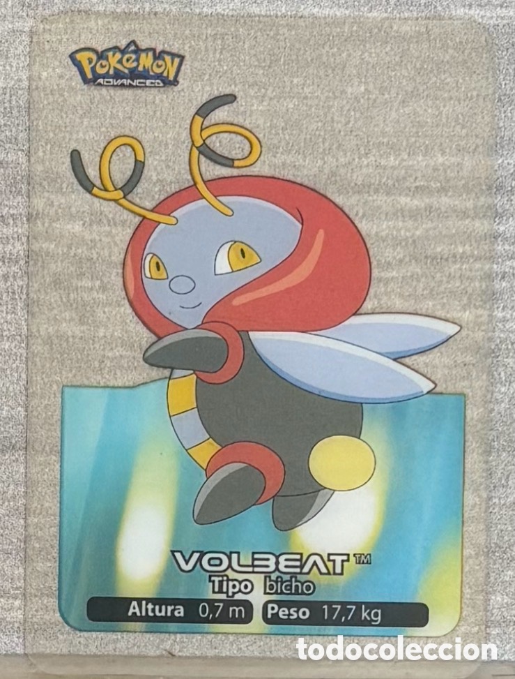 Coleccionismo Cromos antiguos: Carta Lamincards lamin card Pokemon advanced generaci&oacute;n VOLBEAT