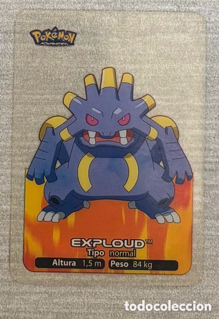 Coleccionismo Cromos antiguos: Carta Lamincards lamin card Pokemon advanced generaci&oacute;n EXPLOUD