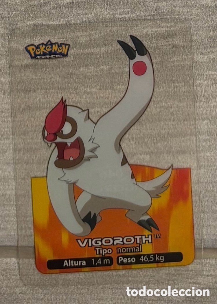 Coleccionismo Cromos antiguos: Carta Lamincards lamin card Pokemon advanced generaci&oacute;n VIGOROTH