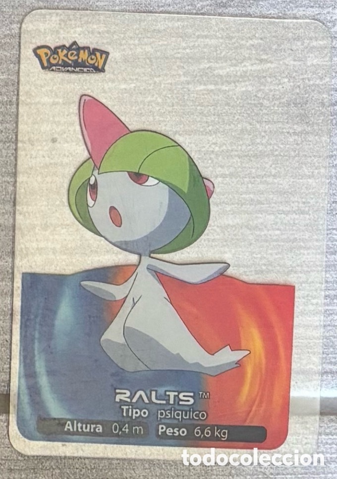 Coleccionismo Cromos antiguos: Carta Lamincards lamin card Pokemon advanced generaci&oacute;n RALTS