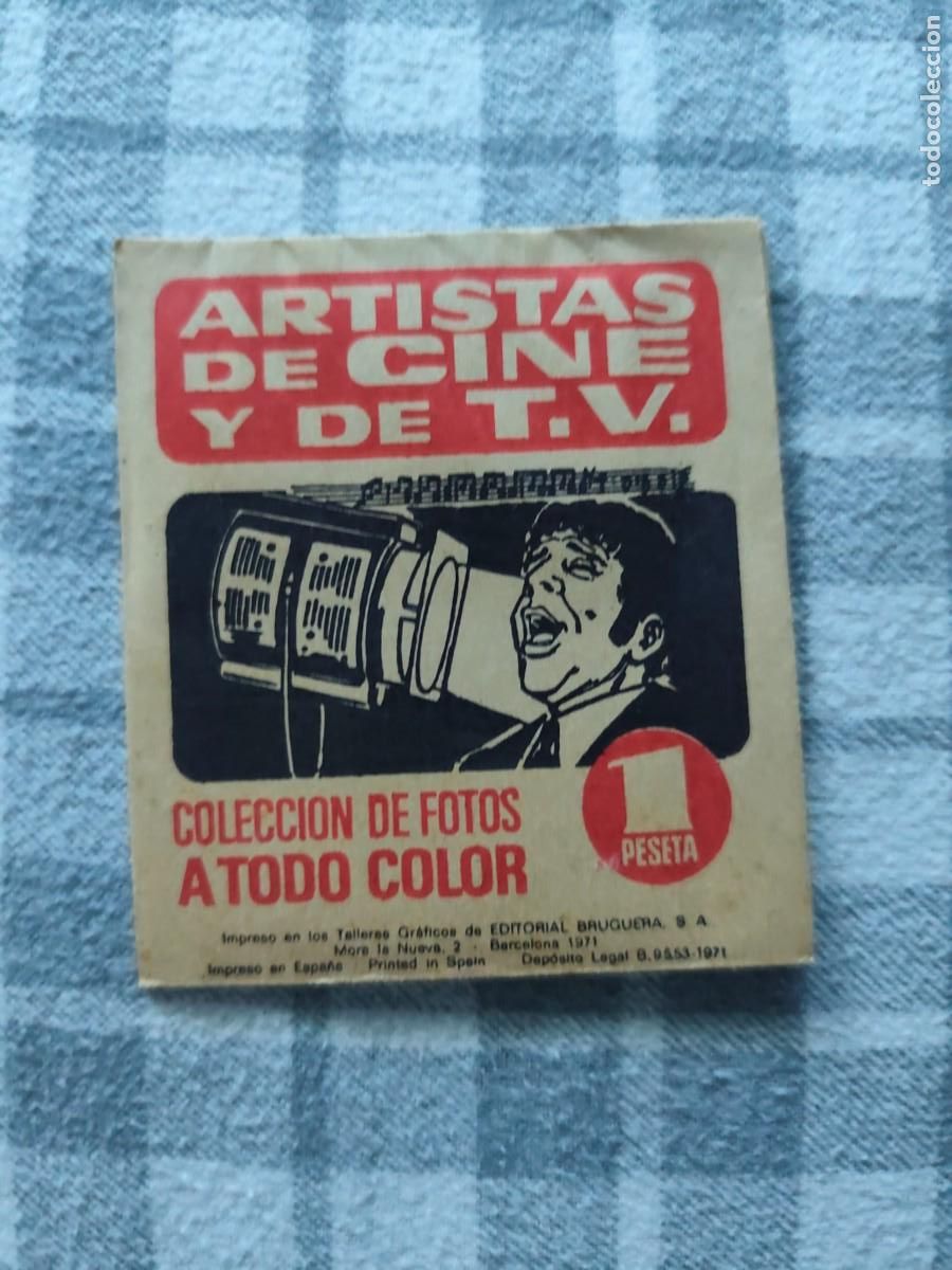 Coleccionismo Cromos antiguos: SOBRE DE CROMOS ARTISTAS DE CINE Y DE T.V.,EDITORIAL BRUGUERA,A&Ntilde;O 1971 SIN ABRIR