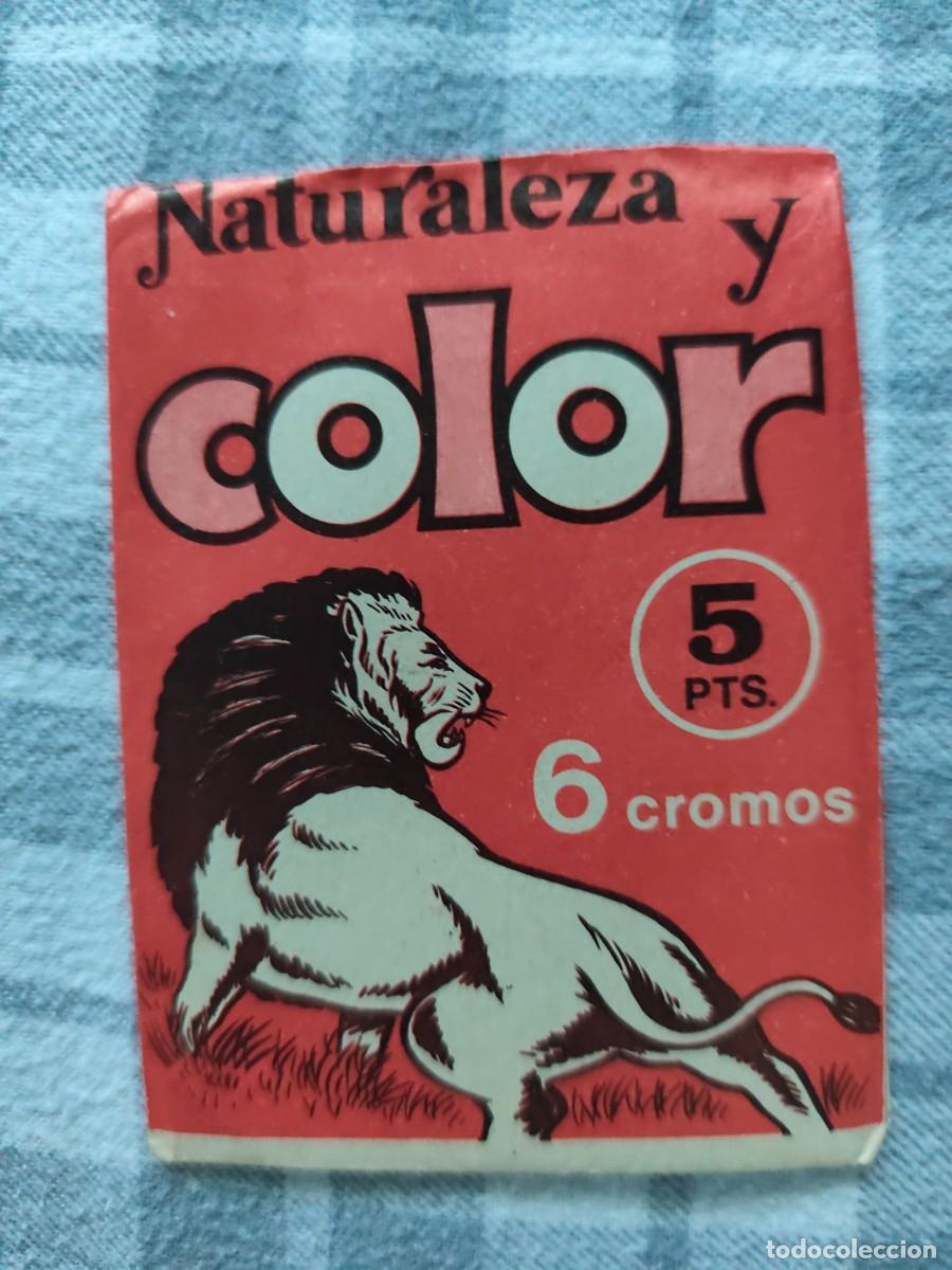 Coleccionismo Cromos antiguos: Sobre sin abrir. Naturaleza y color. 1979