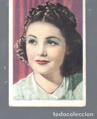 Coleccionismo Cromos antiguos: CROMO DE CINE FOTO DE BRUGUERA HOJA G -7 N &ordm; 6 MARJORIE WEAVER (NO. ESTUVO PEGADO)