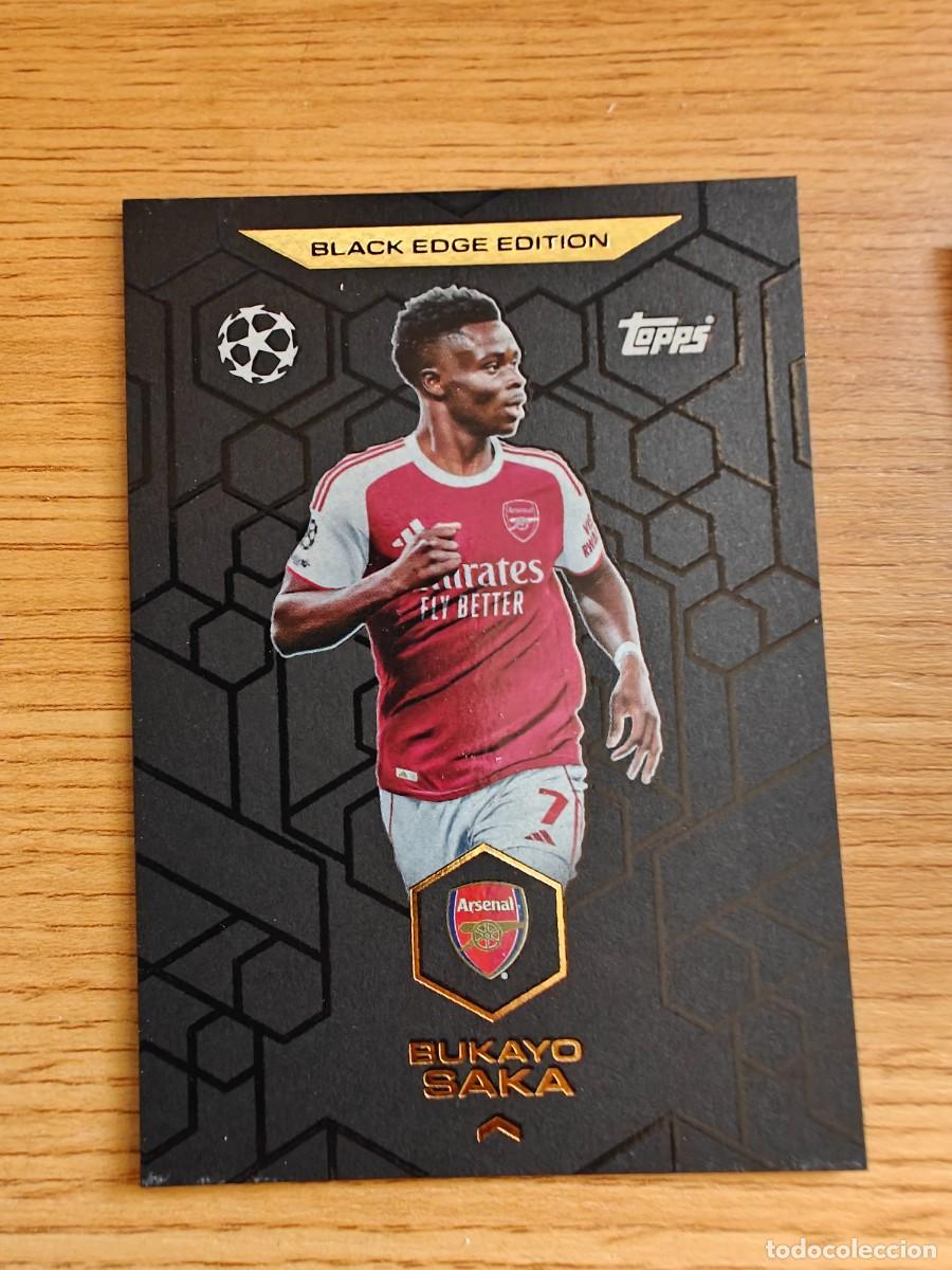 Coleccionismo Cromos antiguos: Bukayo Saka BE 2 Match Attax 25 26 Black Edge Edition Arsenal 2025 2026