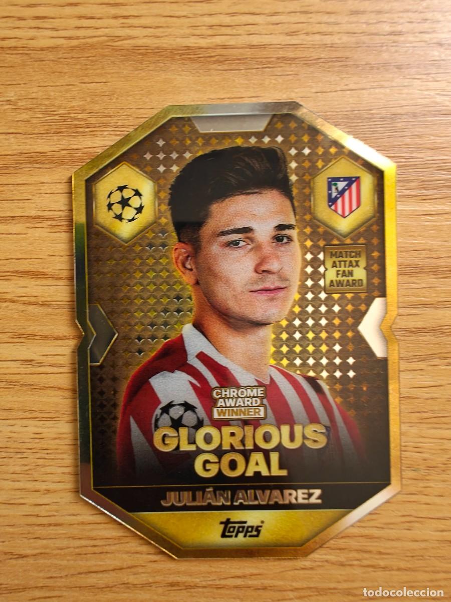 Coleccionismo Cromos antiguos: Juli&aacute;n Alvarez CA 4 Match Attax 25 26 Chrome Award Winner Bayern Atl&eacute;tico de Madrid 2025 2026
