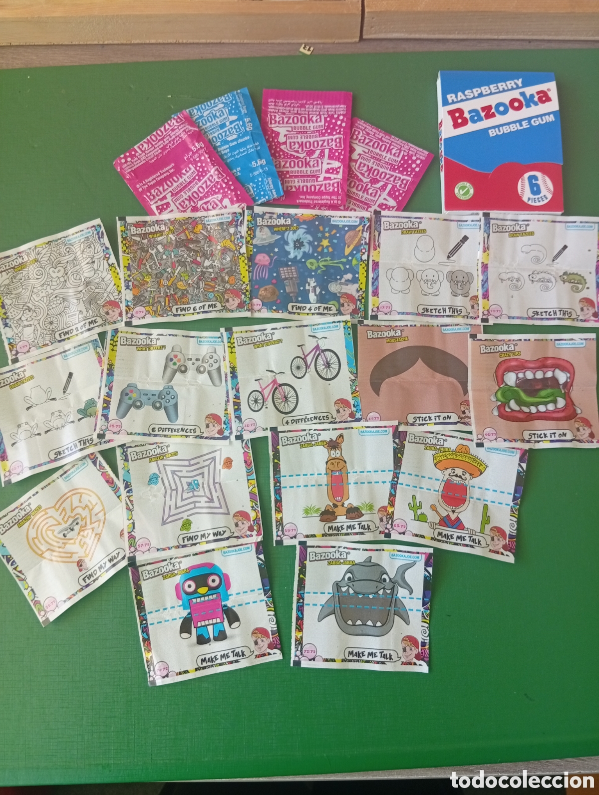 Coleccionismo Cromos antiguos: LOTE DE CHICLES BAZOOKA