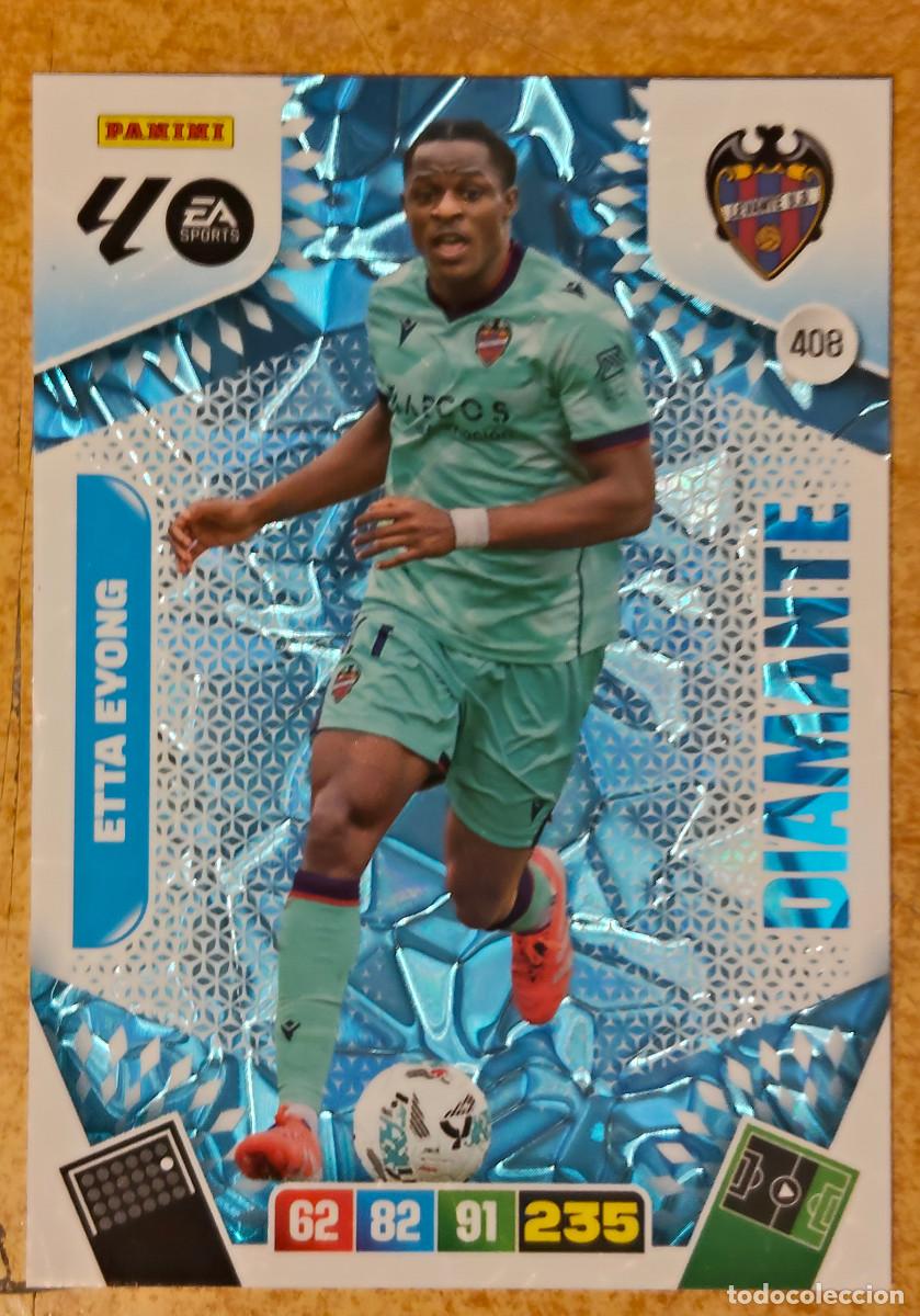 Coleccionismo Cromos antiguos: ADRENALYN XL 2025-26 CARD DIAMANTE N&ordm; 408 ETTA EYONG LEVANTE