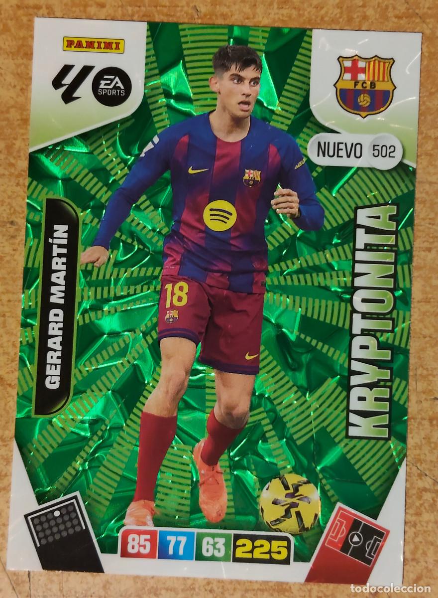 Coleccionismo Cromos antiguos: ADRENALYN XL 2025 2026 25 26 PANINI GERARD MART&Iacute;N 502 NUEVO KRYPTONITA BARCELONA BAR&Ccedil;A- nuevo