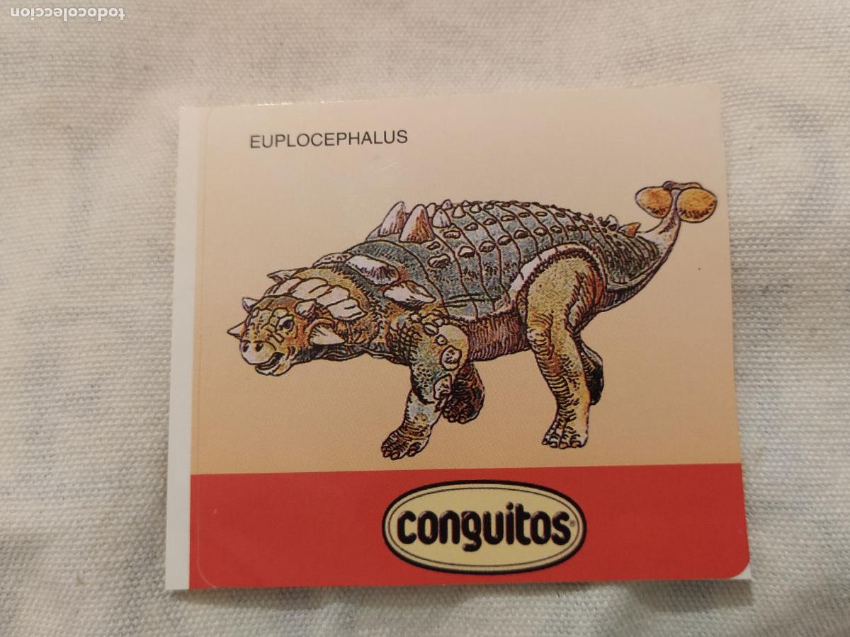 Coleccionismo Cromos antiguos: CONGUITOS - DINOSAURIO - EUPLOCEPHALUS - CROMO -(116.123)