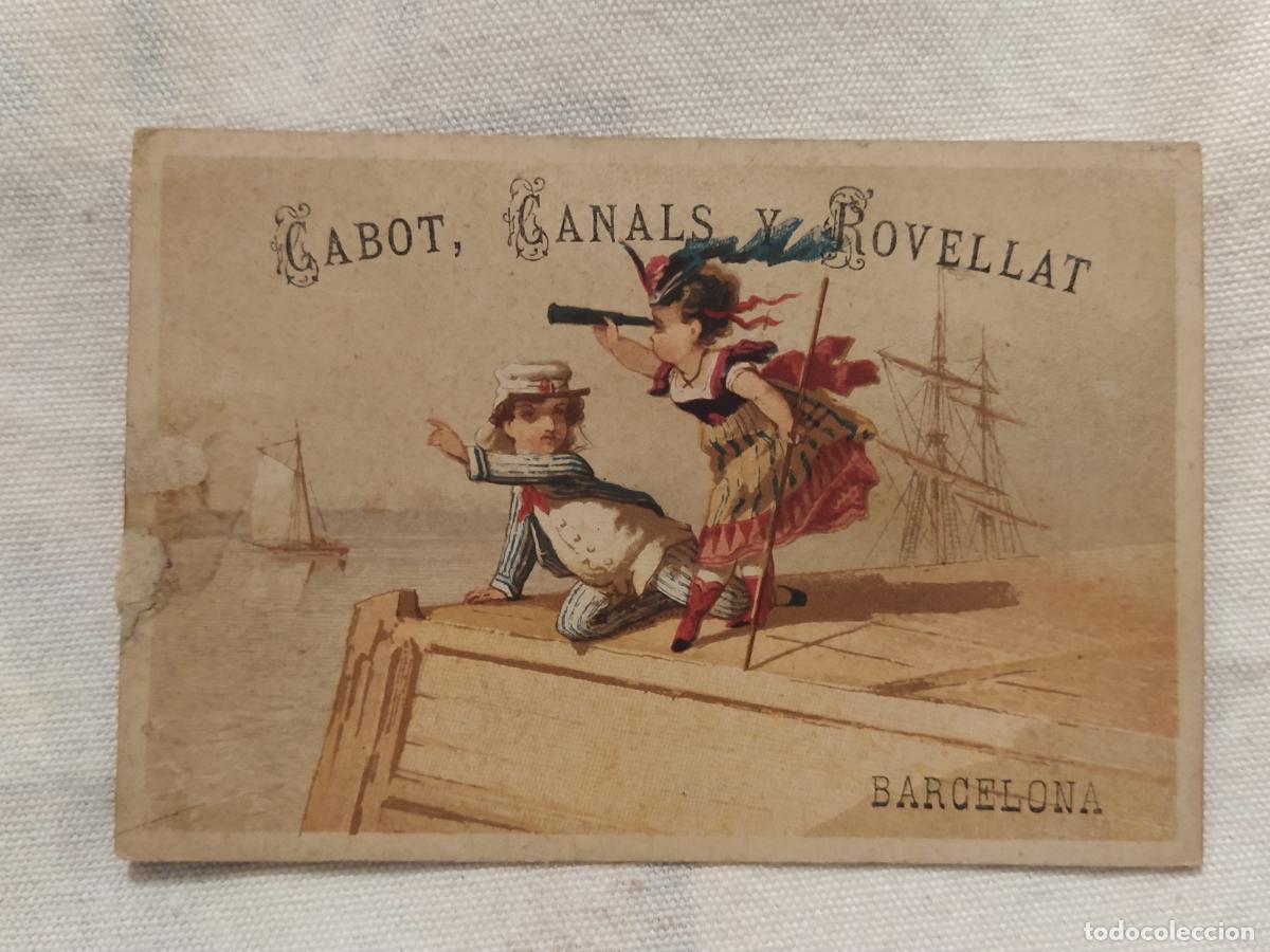 Coleccionismo Cromos antiguos: BARCELONA - CABOT CANALS Y ROVELLAT - GRAN ALMACEN DE QUINCALLA - TARJETA ANTIGUA -(116.125)