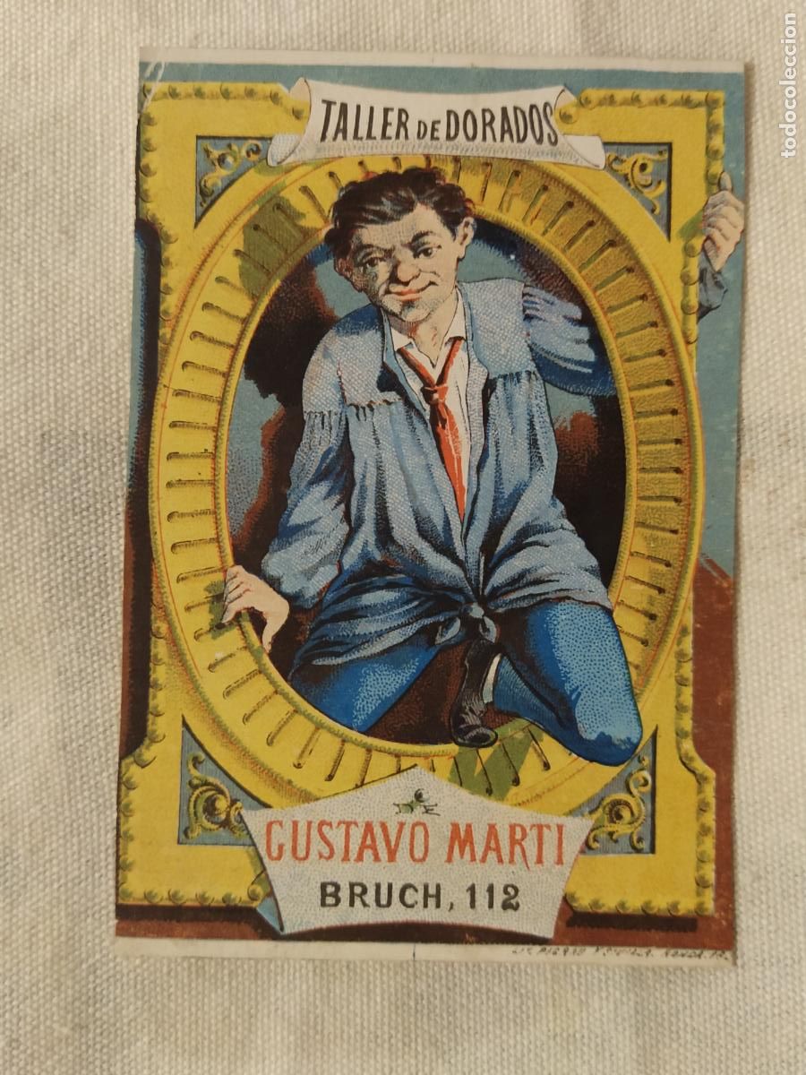 Coleccionismo Cromos antiguos: BARCELONA - TALLER DE DORADOS GUSTAVO MARTI - PUBLICIDAD ANTIGUA -VER FOTOS-(116.130)