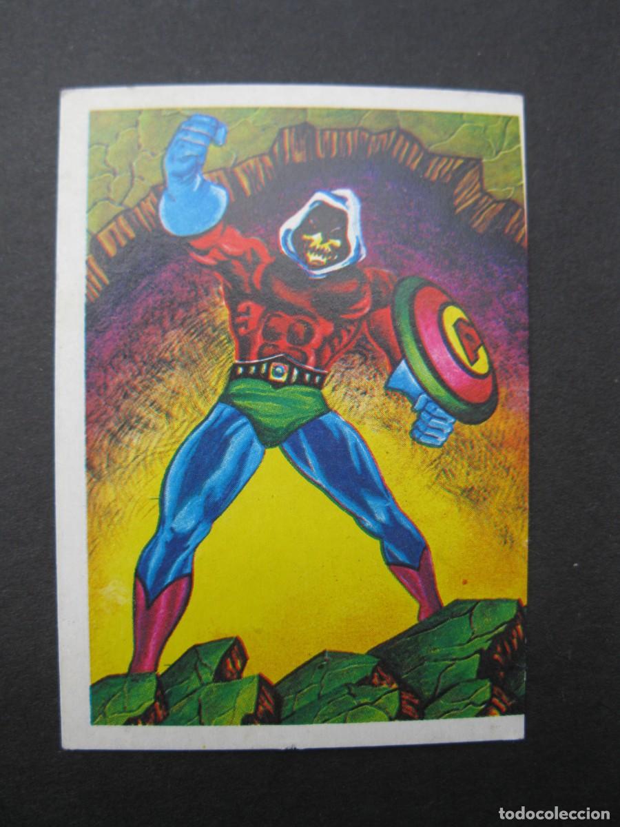 Coleccionismo Cromos antiguos: MONSTRUOS - CROMO N&ordm; 174 - CRANEO NEGRO - MUNDICROM - NUNCA PEGADO.