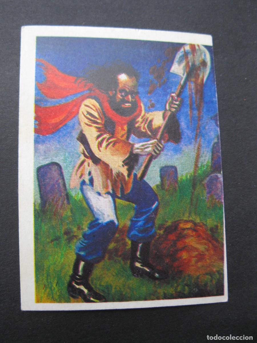 Coleccionismo Cromos antiguos: MONSTRUOS - CROMO N&ordm; 59 - EL SEPULTURERO - MUNDICROM - NUNCA PEGADO.