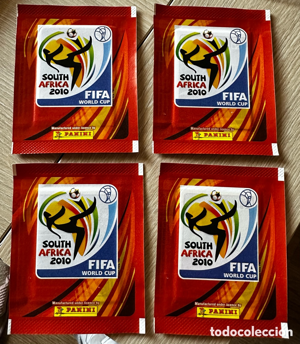 Coleccionismo Cromos antiguos: 4 sobres Fifa World Cup South Africa 2010