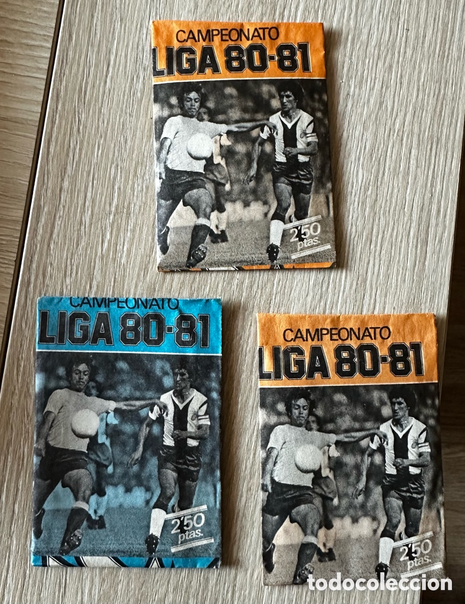 Coleccionismo Cromos antiguos: 3 sobres sin abrir Edicion Este 80/81
