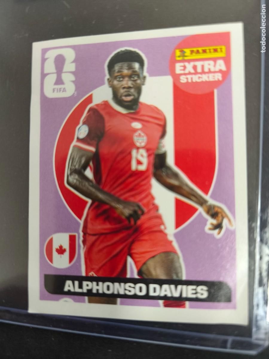Coleccionismo Cromos antiguos: Cromo extra sticker fifa world cup 2026 Alphonso Davies