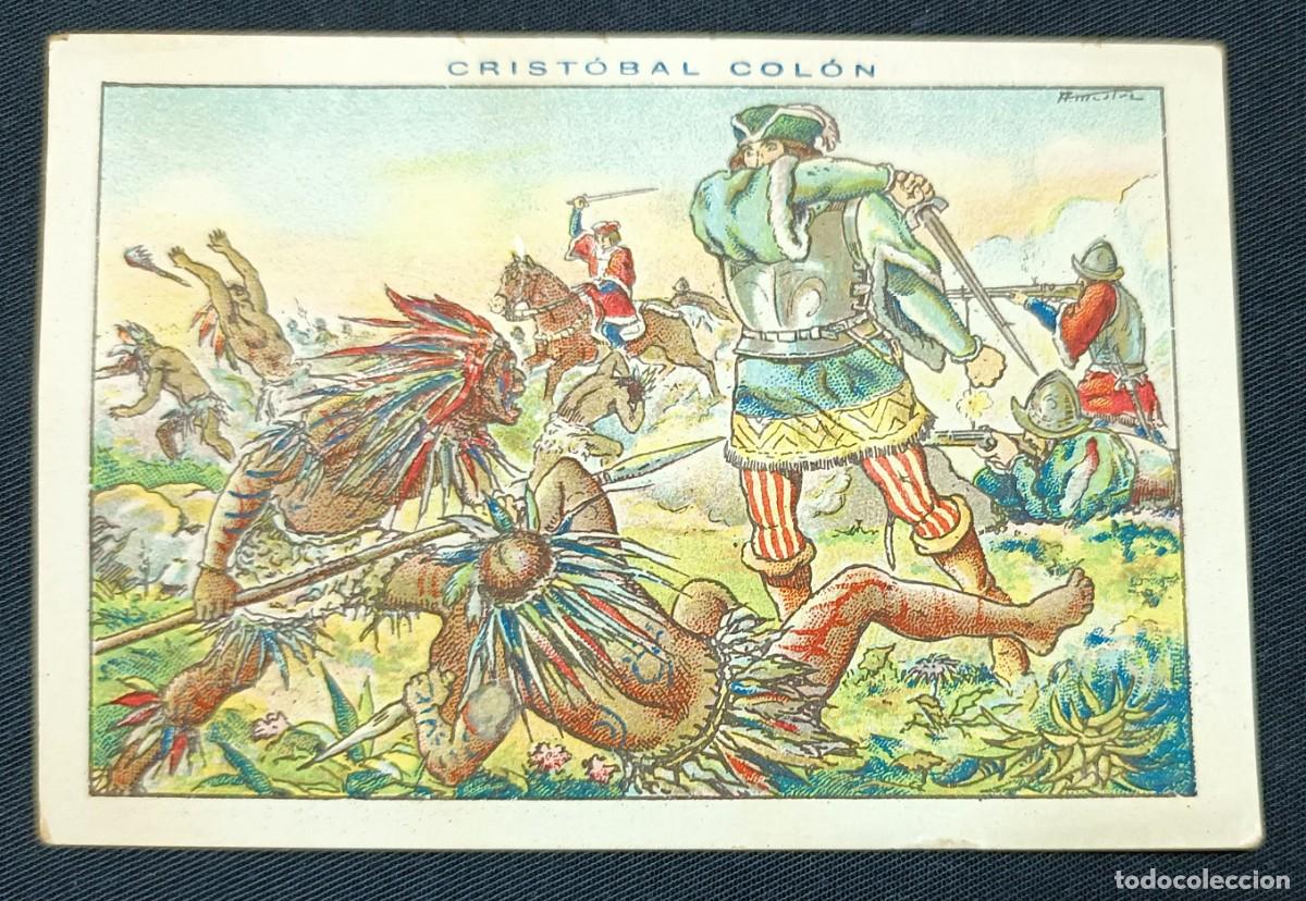 Coleccionismo cromos antiguos: CROMO CRIST&Oacute;BAL COL&Oacute;N N&ordm; 98.CHOCOLATES JUNCOSA - Foto 1