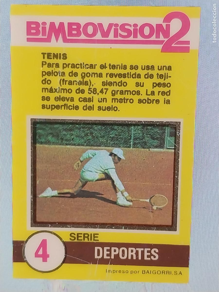 Coleccionismo Cromos antiguos: BIMBO BIMBOVISION 2 DEPORTES TENIS CROMO 4 * ORIGINAL A&Ntilde;OS 70 TIPO DIAPOSITIVA