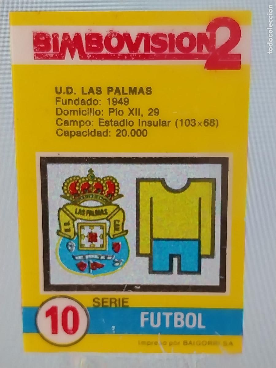 Coleccionismo Cromos antiguos: BIMBO BIMBOVISION 2 CROMO 10 FUTBOL LAS PALMAS * ORIGINAL A&Ntilde;OS 70 TIPO DIAPOSITIVA