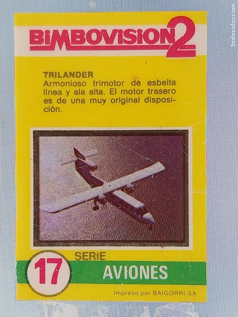 Coleccionismo Cromos antiguos: BIMBO BIMBOVISION 2 CROMO 17 AVIONES TRILANDER * ORIGINAL A&Ntilde;OS 70 TIPO DIAPOSITIVA