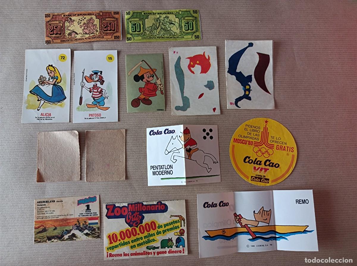 Coleccionismo Cromos antiguos: CROMOS, PUBLICIDAS Y OBSEQUIOS CALCOMAN&Iacute;AS ORTIZ, BIMBO DISNEY, COLACAO Y PHOSKITOS