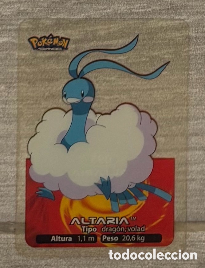Coleccionismo Cromos antiguos: Carta Lamincards lamin card Pokemon advanced generaci&oacute;n ALTARIA