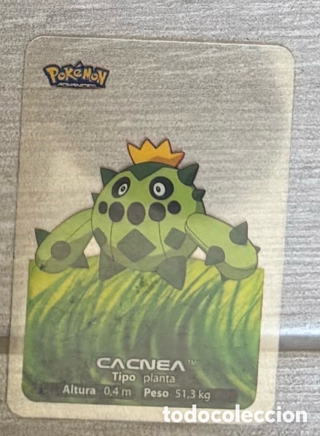 Coleccionismo Cromos antiguos: Carta Lamincards lamin card Pokemon advanced generaci&oacute;n CACNEA