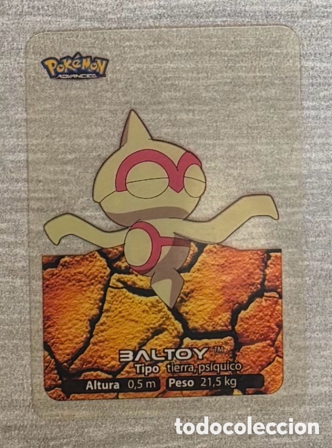 Coleccionismo Cromos antiguos: Carta Lamincards lamin card Pokemon advanced generaci&oacute;n BALTOY