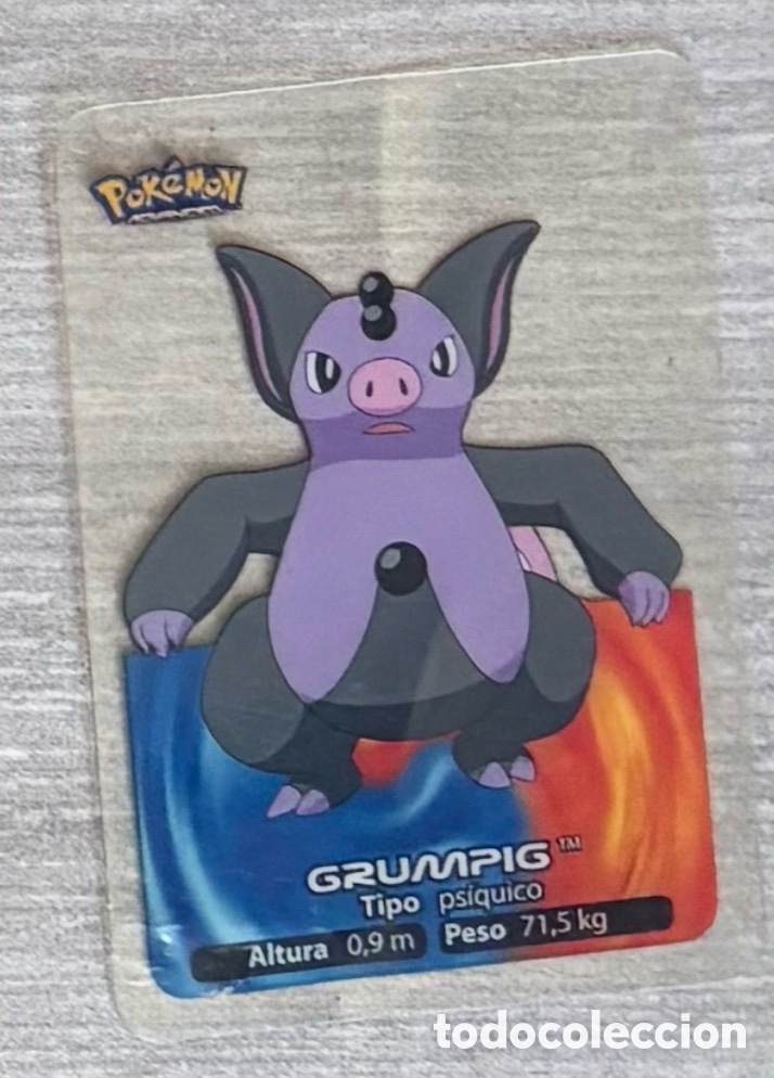 Coleccionismo Cromos antiguos: Carta Lamincards lamin card Pokemon advanced generaci&oacute;n GRUMPIG