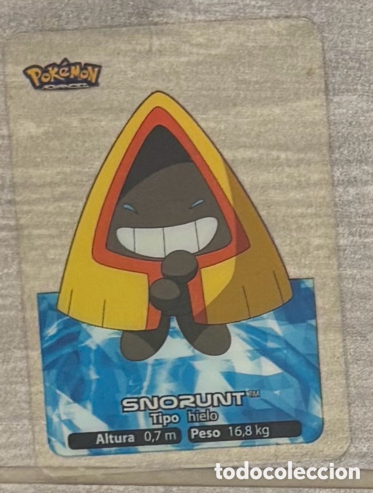 Coleccionismo Cromos antiguos: Carta Lamincards lamin card Pokemon advanced generaci&oacute;n SNORUNT