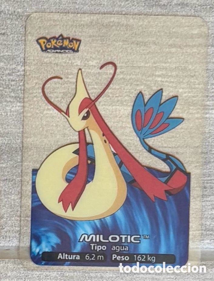 Coleccionismo Cromos antiguos: Carta Lamincards lamin card Pokemon advanced generaci&oacute;n MILOTIC