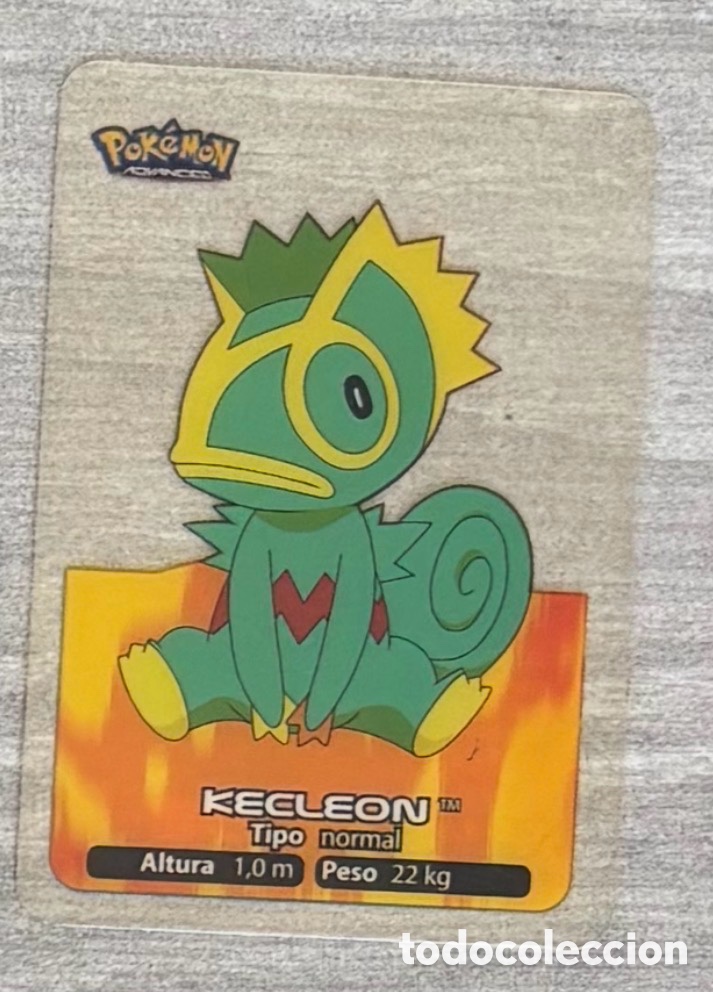Coleccionismo Cromos antiguos: Carta Lamincards lamin card Pokemon advanced generaci&oacute;n KECLEON