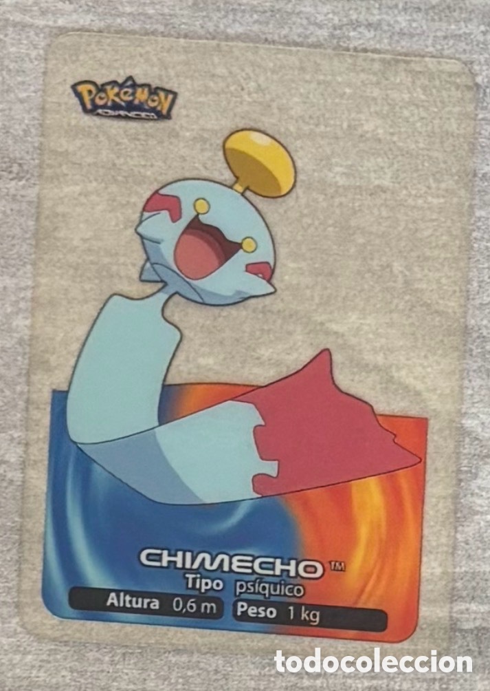 Coleccionismo Cromos antiguos: Carta Lamincards lamin card Pokemon advanced generaci&oacute;n CHIMECHO