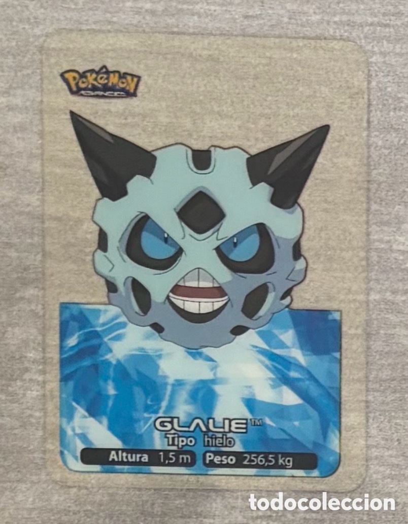 Coleccionismo Cromos antiguos: Carta Lamincards lamin card Pokemon advanced generaci&oacute;n GLALIE