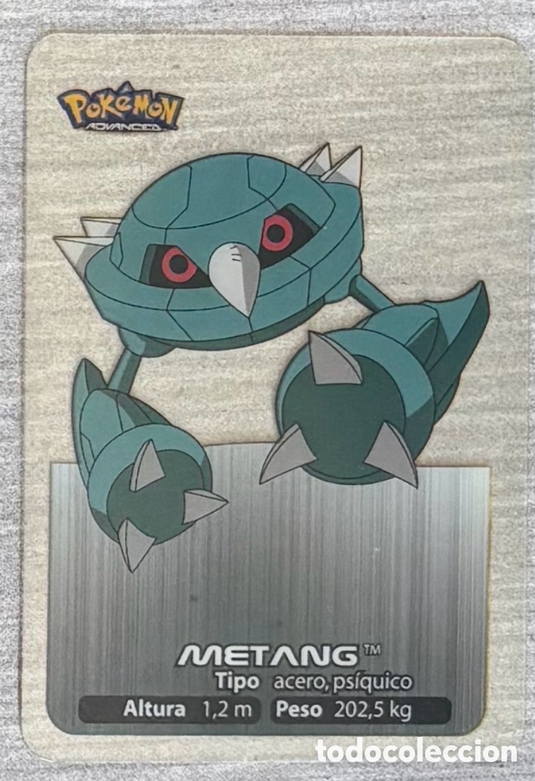 Coleccionismo Cromos antiguos: Carta Lamincards lamin card Pokemon advanced generaci&oacute;n METANG