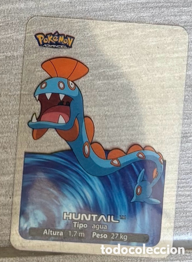 Coleccionismo Cromos antiguos: Carta Lamincards lamin card Pokemon advanced generaci&oacute;n HUNTAIL