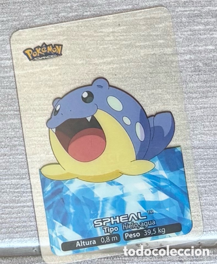 Coleccionismo Cromos antiguos: Carta Lamincards lamin card Pokemon advanced generaci&oacute;n SPHEAL