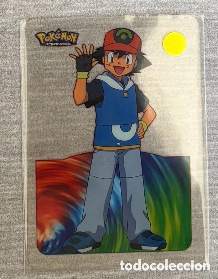 Coleccionismo Cromos antiguos: Carta Lamincards lamin card Pokemon advanced generaci&oacute;n ASH PERFECTO ESTADO
