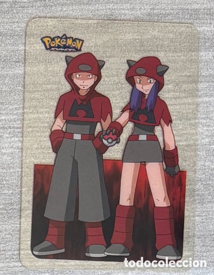Coleccionismo Cromos antiguos: Carta Lamincards lamin card Pokemon advanced generaci&oacute;n TEAM MAGMA
