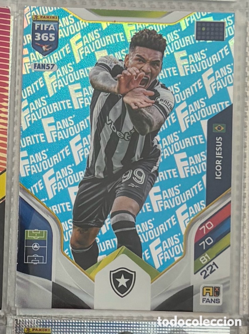Coleccionismo Cromos antiguos: FANS FAVOURITE IGOR JES&Uacute;S FLAMENGO 57 Panini Adrenalyn XL FIFA 365 2026