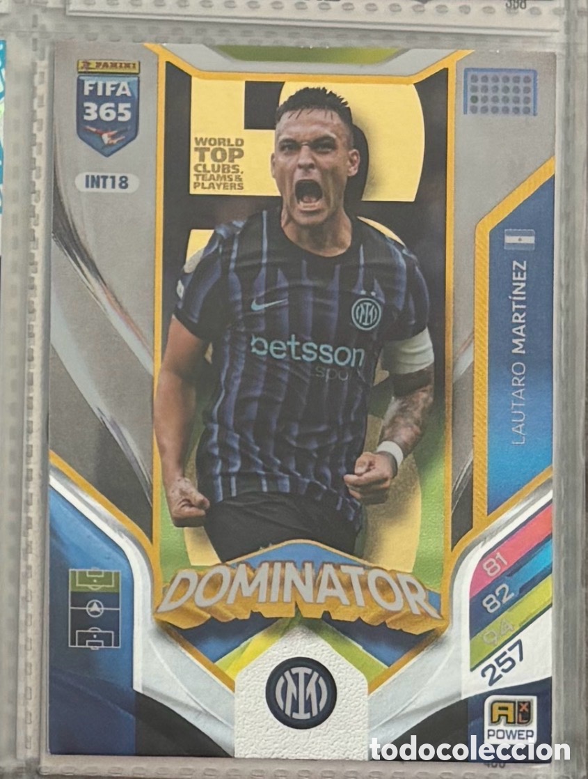 Coleccionismo Cromos antiguos: DOMINATOR LAUTARO MART&Iacute;NEZ INTER MIL&Aacute;N 18 Panini Adrenalyn XL FIFA 365 2026
