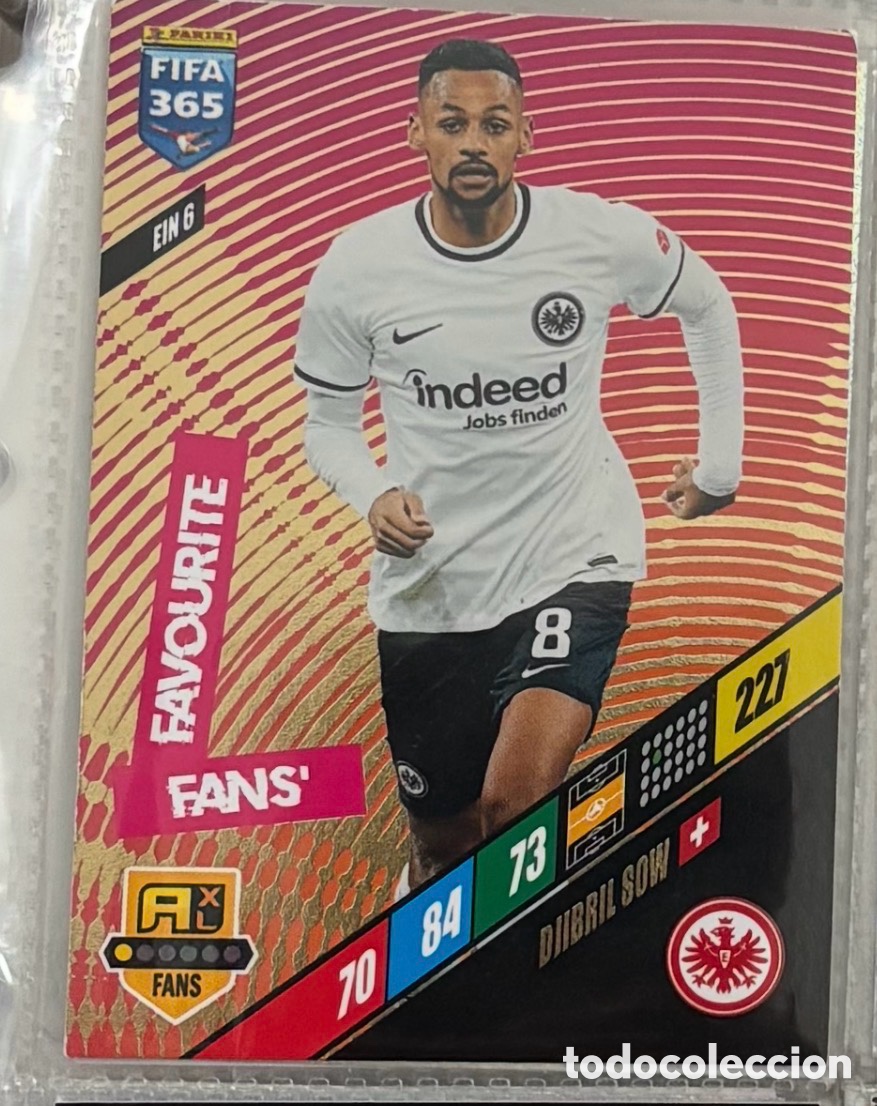 Coleccionismo Cromos antiguos: FANS FAVOURITE SOW 6 EINTRACH FRANKFURT Panini FIFA 365 Adrenalyn XL 2024