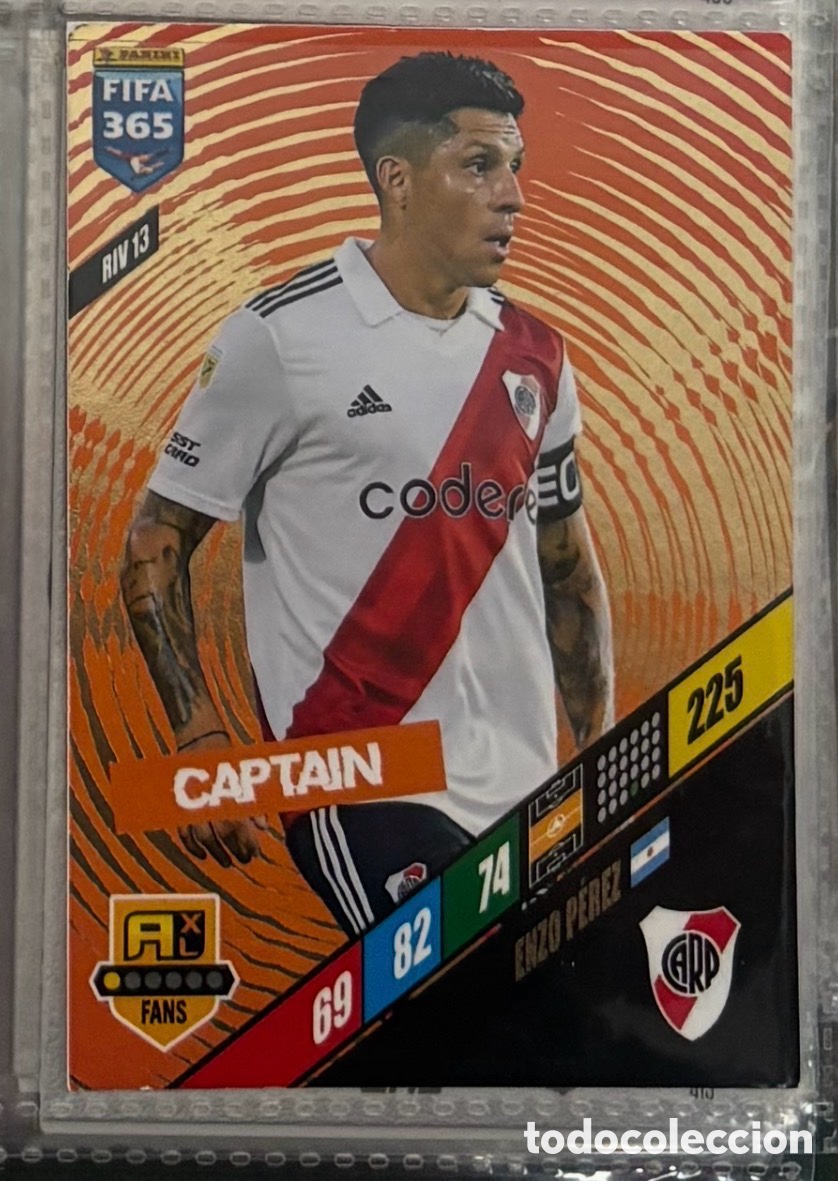 Coleccionismo Cromos antiguos: CAPTAIN ENZO P&Eacute;REZ 13 RIVER PLATE Panini FIFA 365 Adrenalyn XL 2024